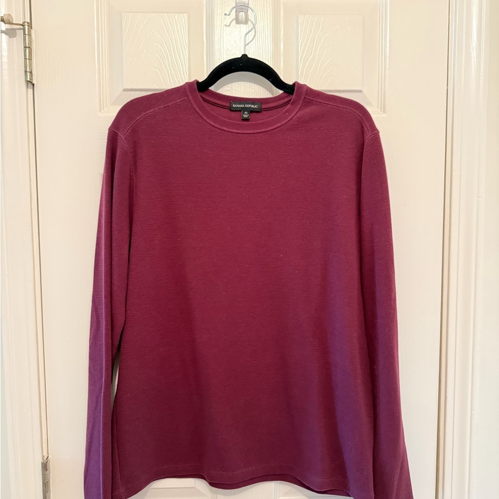 Banana Republic Deep Red Knit Top